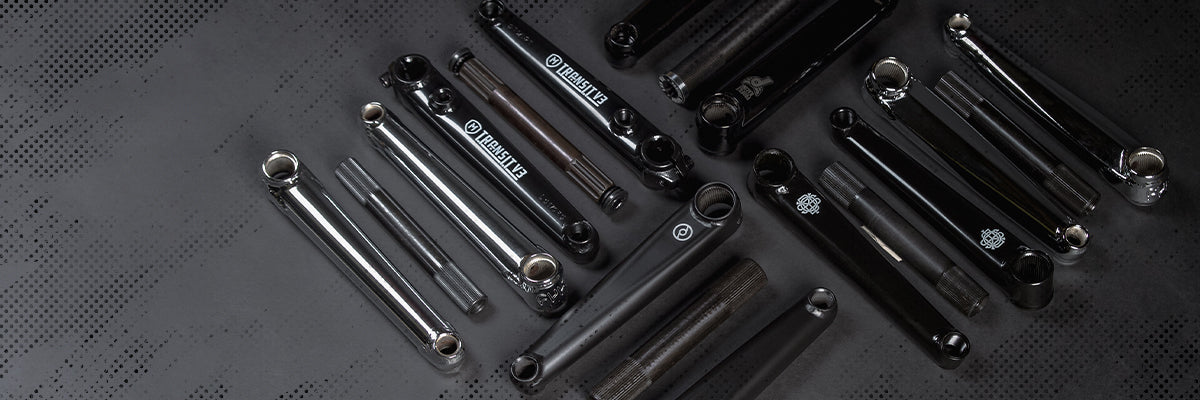 Shop from our large collection of BMX Cranks from Source BMX from top BMX Brands. Find a selection of cranks to keep your BMX Bikes running smoothly to take your performance to next level for those jumps and tricks.