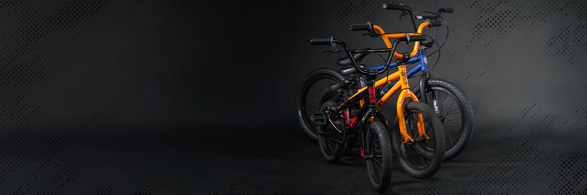 Shop BMX Bikes for Youth at Source BMX from the best BMX brands. We have bikes for all the abilities and riding style from Balance Bikes to 18” BMX Bikes which feature our top of the range Tyres and Frames to take your performance to next level.